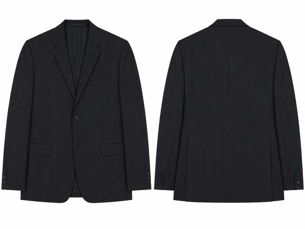 Apt. 9 Men's Pinstripe Wool Blend Suit Jacket 40L